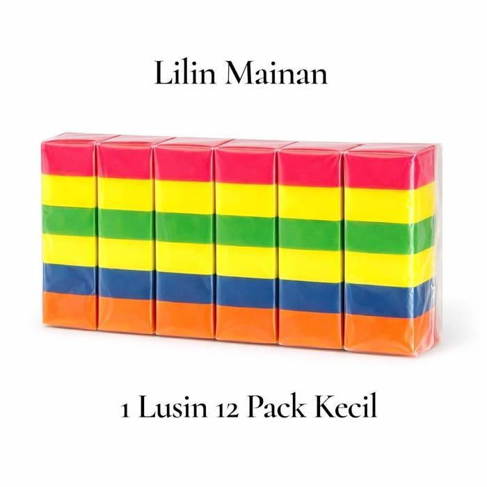 Mainan Edukasi Plastisin Lilin Aneka Warna Untuk Anak 1 Kemasan - Paket Grosir 1 Lusin, Lilin Mainan