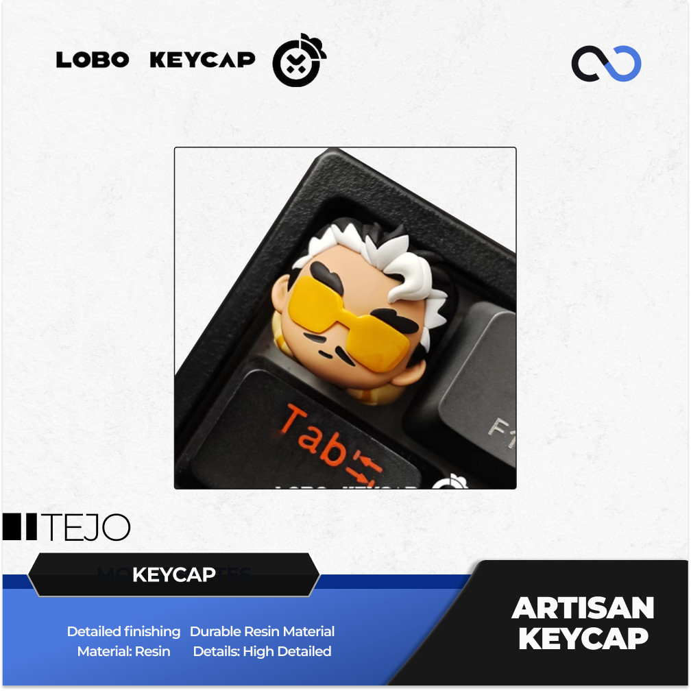 Lobo Tejo Valorant Agent Theme Artisan Keycaps Resin Keycap