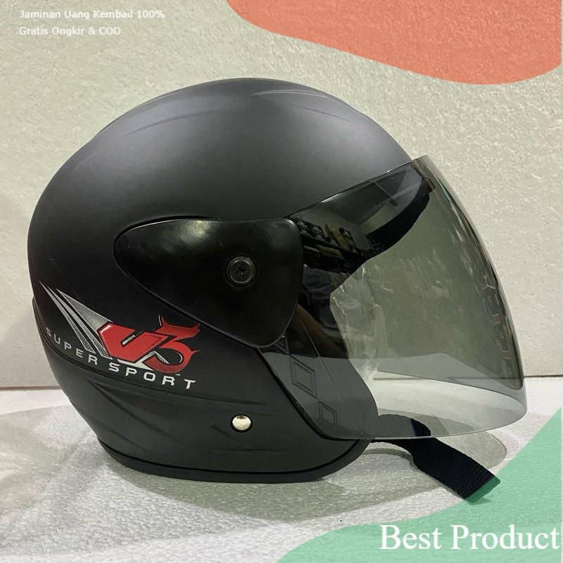 Helm Half Face Dewasa SNI GT-Zone Kop Standarsouvenir lainnya