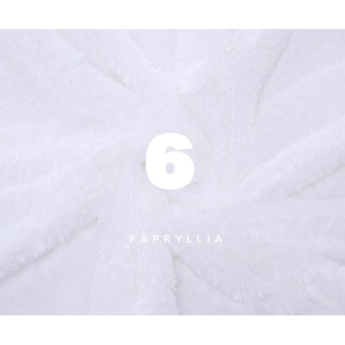 Karpet Bulu Rasfur Karpet Lantai Kasur Bulu Jumbo + Busa Tebal - Putih, Tebal 5cm