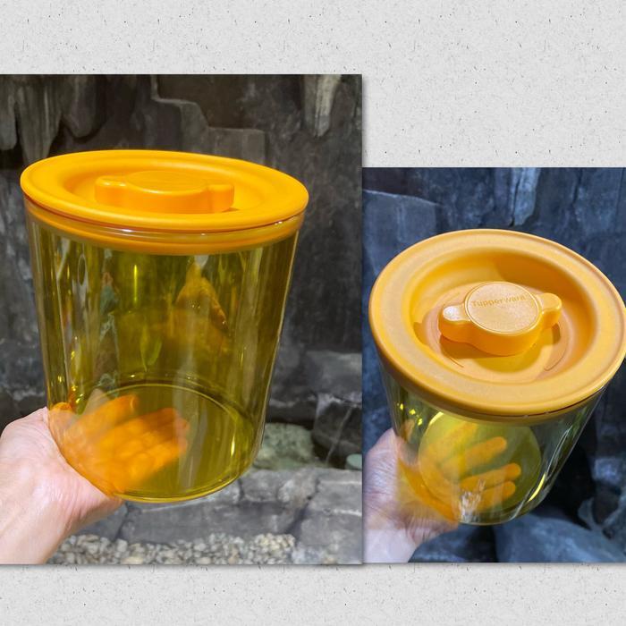 Toples Kue kering Tupperware Premier collection - Kuning