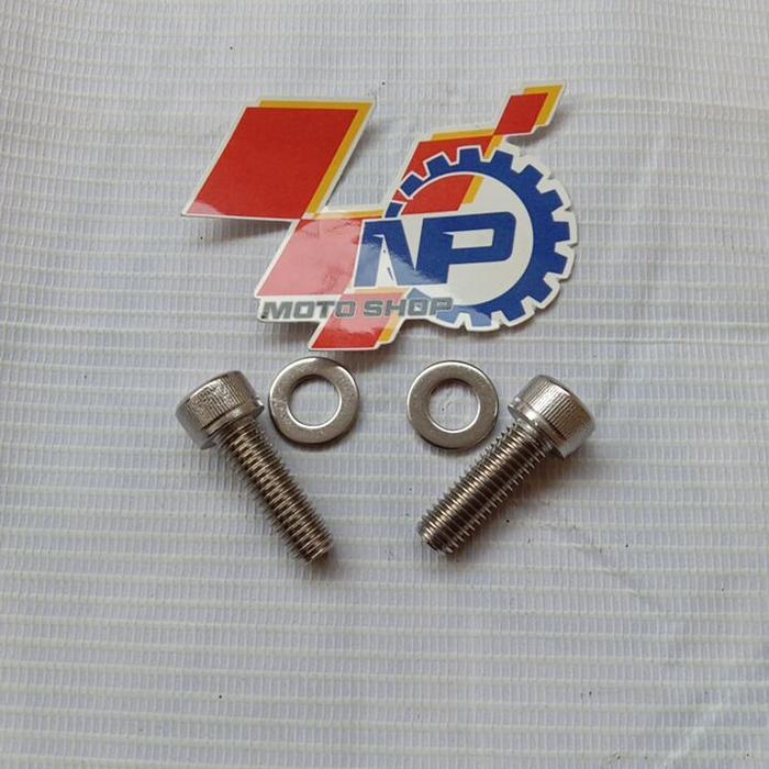 Baut stainless breket kaliper depan satria Fu injeksi