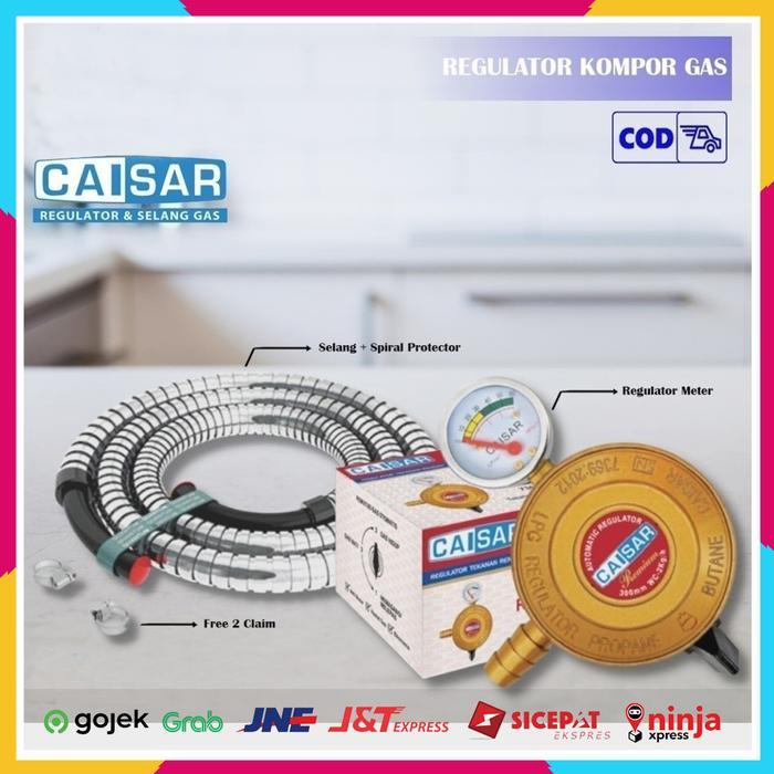 Selang Regulator Gas Caisar SNI Selang dan Regulator Kompor Gas