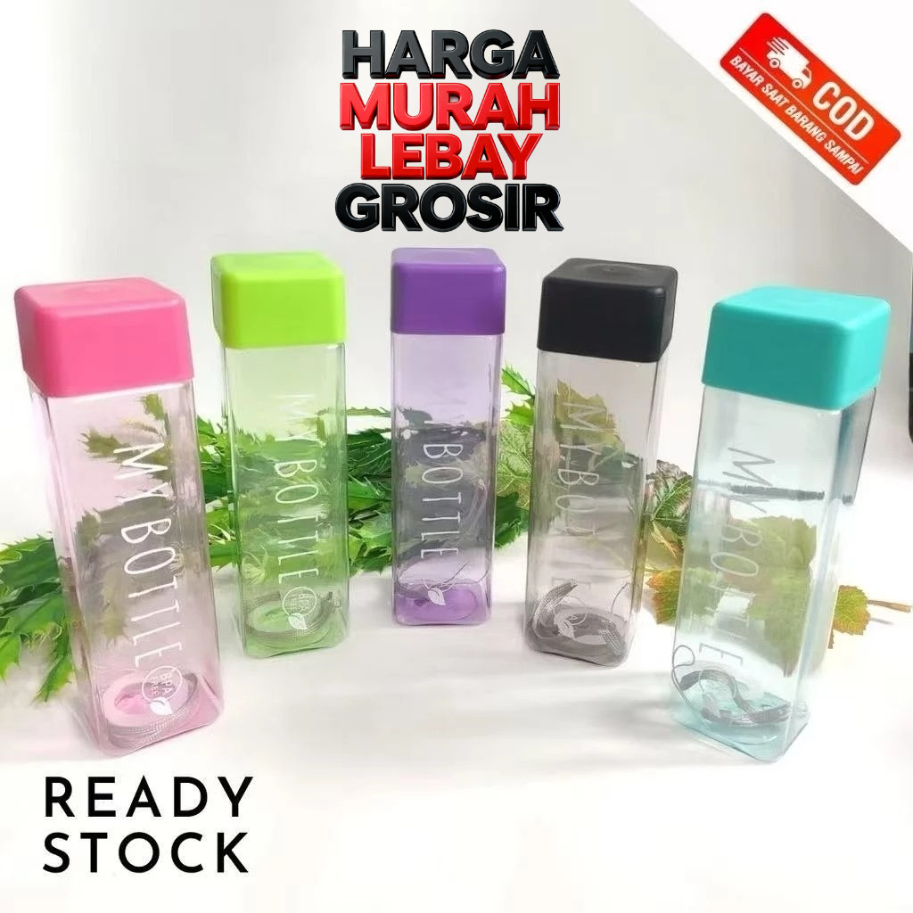 HML | MY BOTTLE KOTAK | BOTOL PETAK WARNA MY BOTTLE KOTAK BOTOL KOTAK PROMO MY BOTTLE TUMBLER GROSIR