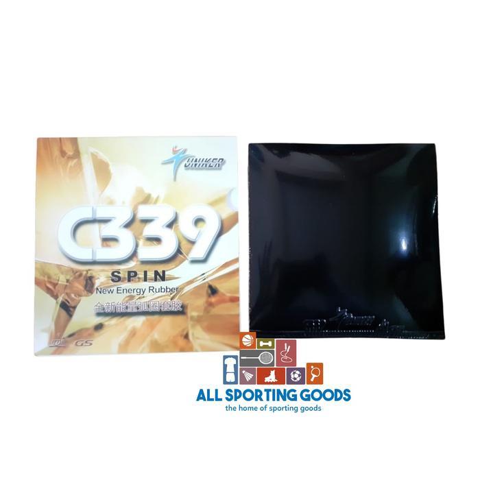 PULSIX Karet Ping Pong/Tenis Meja Uniker C339 Spin IMPORT ORIGINAL - Hitam