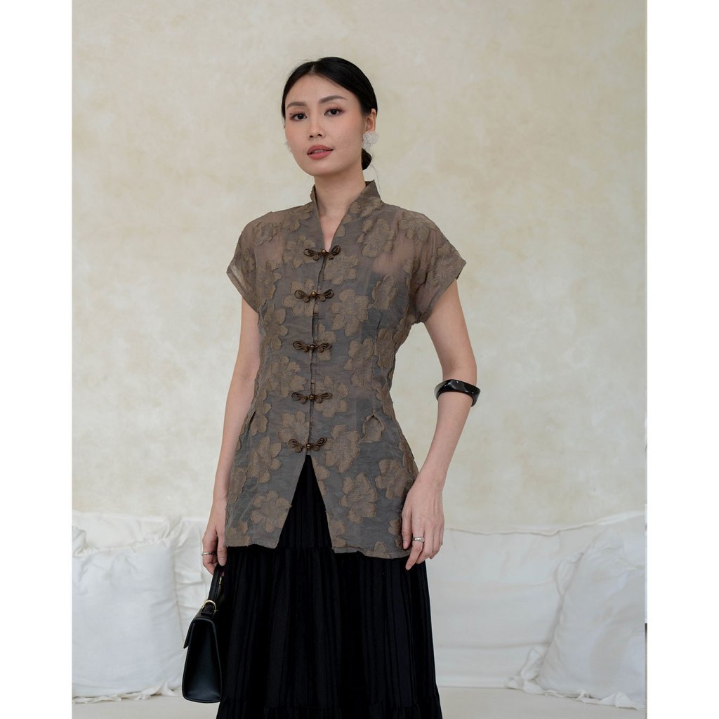 IWEARGRACIE - Aliya Short Sleeve. Atasan Wanita / Blouse Wanita