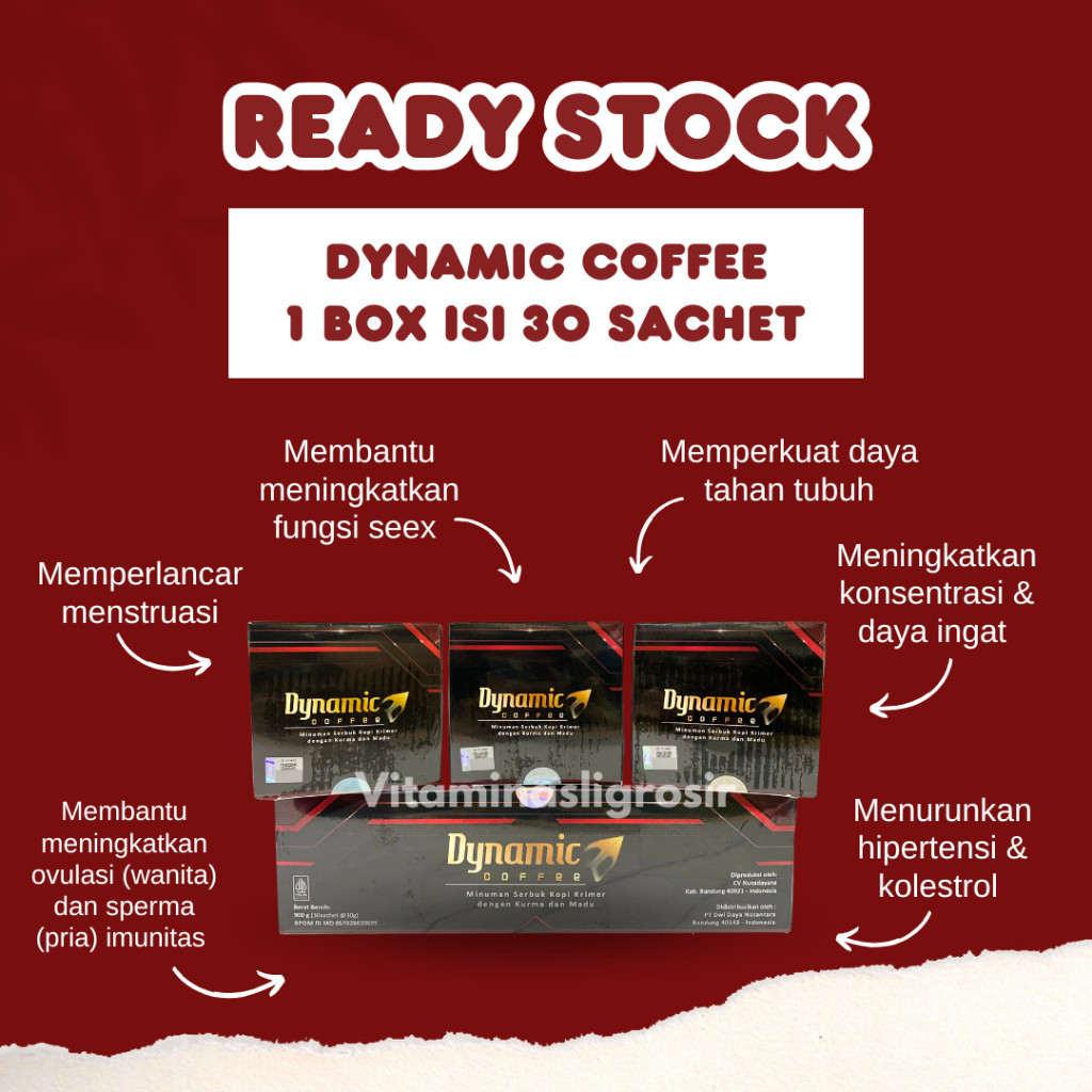 READY KOPI DYNAMIC 30 sachet | DYNAMIC coffee | kopi dinamik ORIGINAL