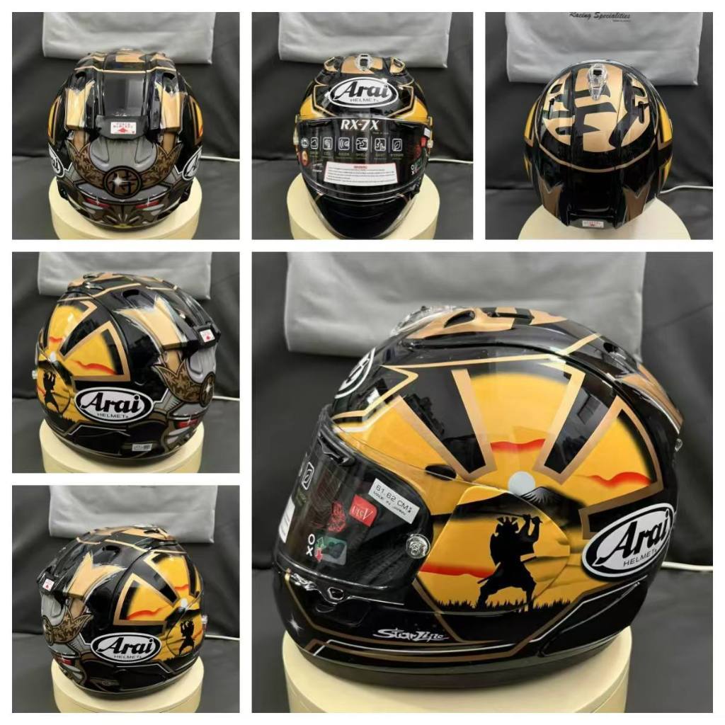 ARAI RX7X BLACK SAMURAI SPIRIT GOLD