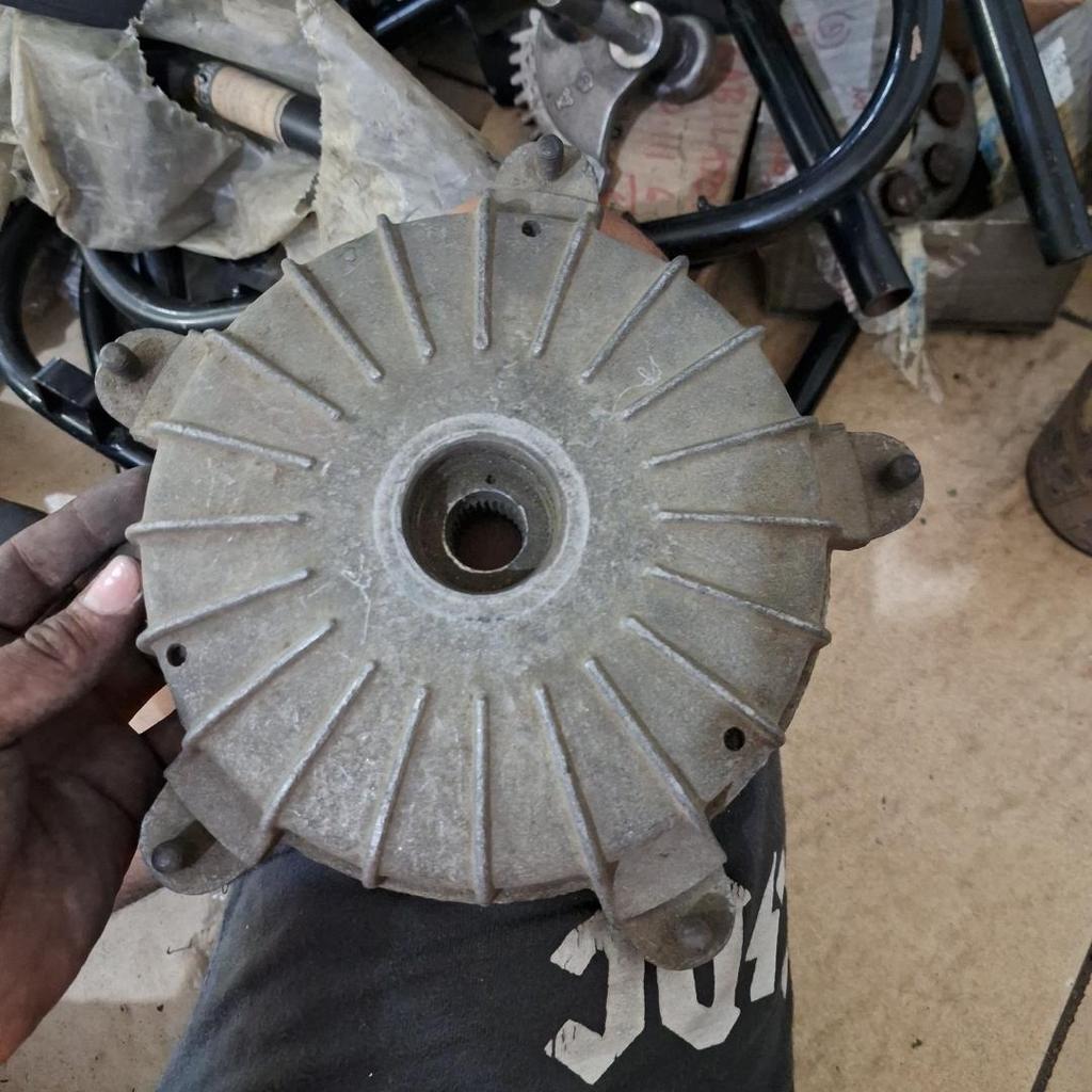 Tromol Belakang Vespa PTS Original Danmotor Biru Nos