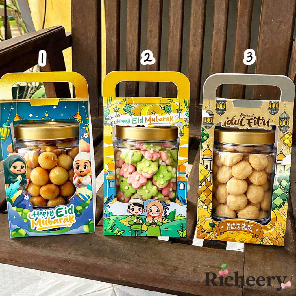 JBOX Jinjing Box Toples Kue Kering 600-800ml Lebaran Idul Fitri Aesthetic Hampers Parcel Ramadhan Sn