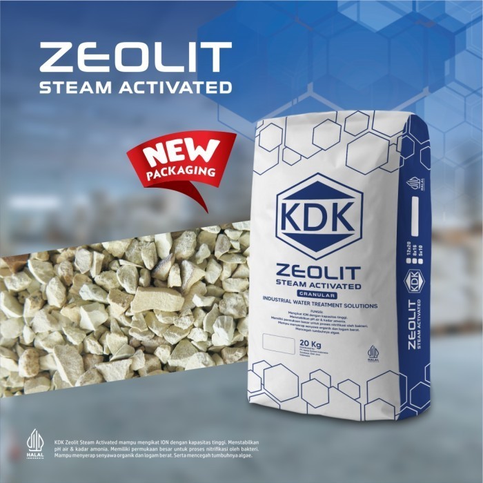 KDK Zeolit 20kg | Media Filter Air Penghilang Zat Kapur, Anti Bau Amonia dan Penstabil pH