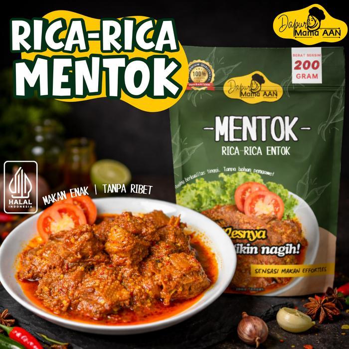 PROMO  OSENG RICA-RICA MENTOK 200 gr DAPUR MAMA AAN Instan Food Makanan Pedas Kuliner Masakan Rumaha