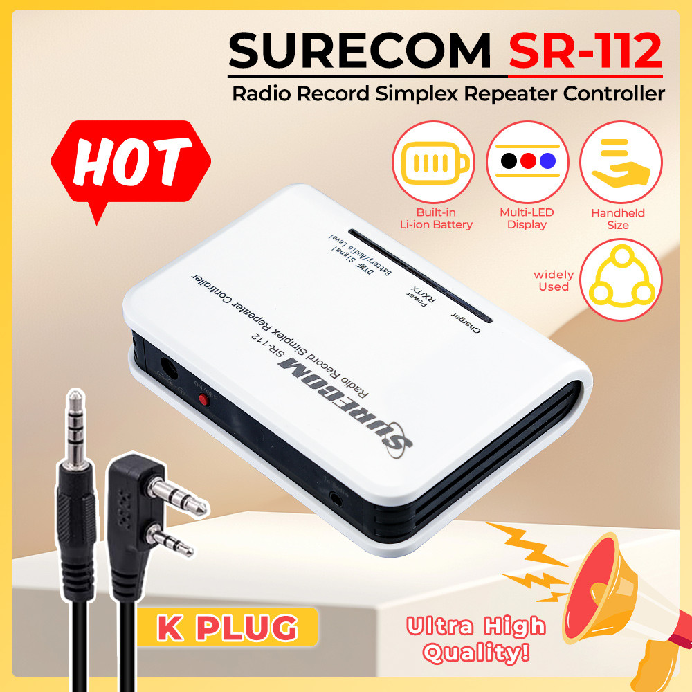 Surecom SR-112 Cross Band Simplex Repeater Controller for Baofeng UV-5R 888S UV-5RA Walkie Talkie Tw