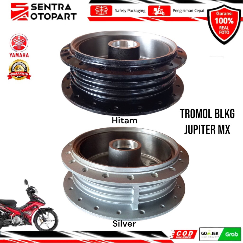 Tromol belakang jupiter mx vega r new vega zr hitam silver original