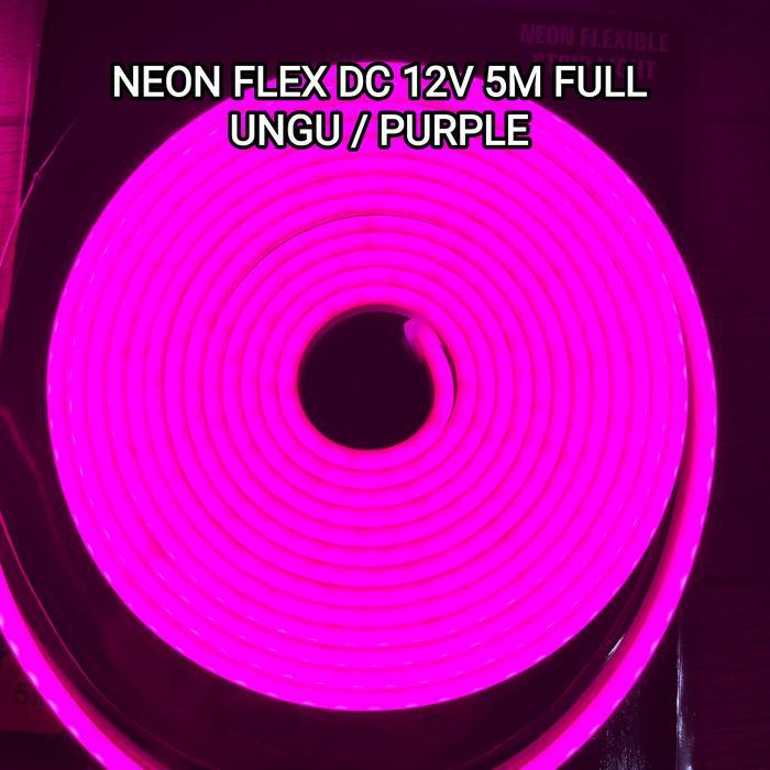 DRILLLAB Neon Flex Lampu LED Selang 5 Meter DC 12V - Ungu