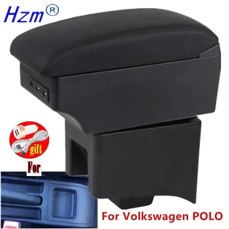 For Volkswagen POLO Armrest For VW POLO Car Armrest box Center Storage box Interior Retrofit USB arg
