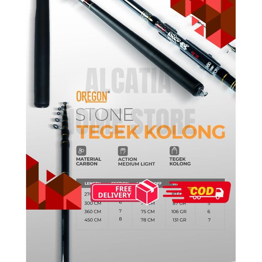 Joran Tegek Kolong Oregon Stone - 270 -alca