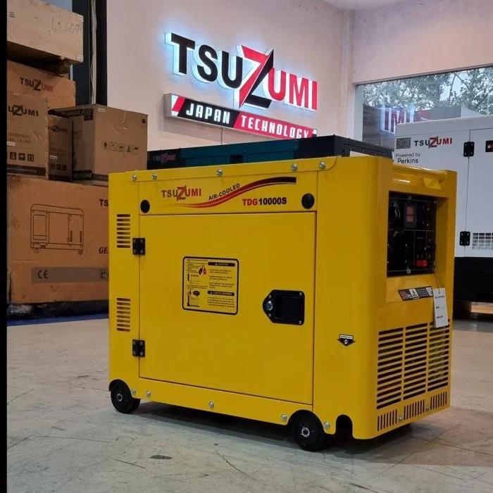 genset silent diesel 7000-7500 watt. tsuzumi japan generator