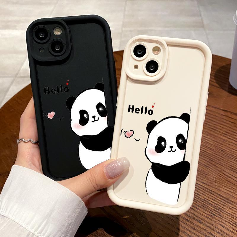 Soft Case OPPO Reno5 4G 5G Reno3 Reno4 F Lite K Z Reno6 Cute Panda Silicon Antishock