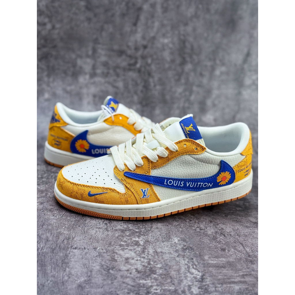 TRAV1S SC0TT N1K3 A1R J0RDAN 1 Low L0U1S VU1TT0N
Air Jordan 1 Low Sepatu basket kasual atasan rendah