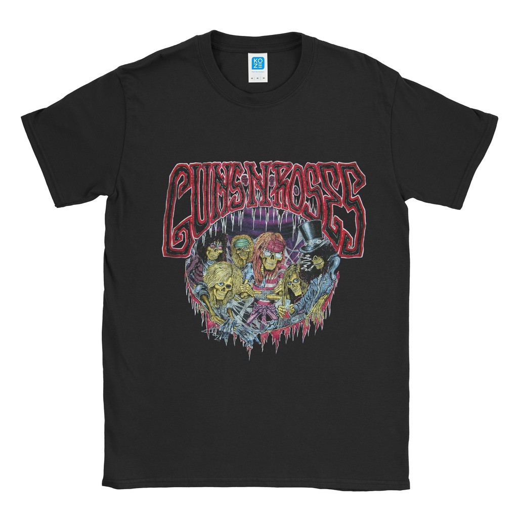 (COD) Baju Kaos Band Guns N Roses Illusion Tour