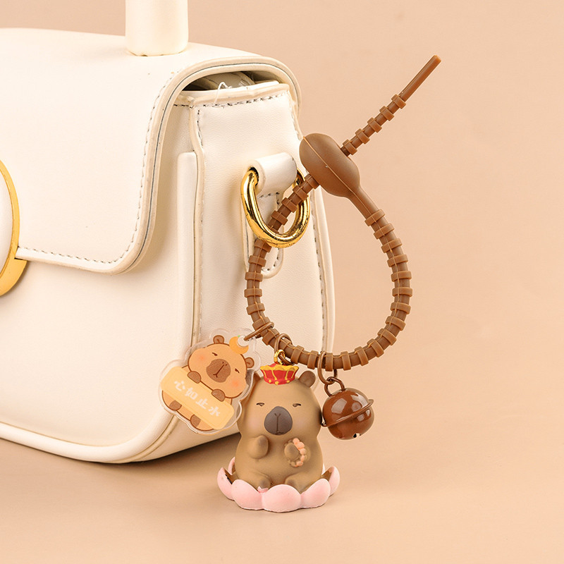 Gantungan Kunci Capybara Silikon Lucu/Gantungan Kunci Couple Capybara Keychain/Gantungan Tas Aesthet