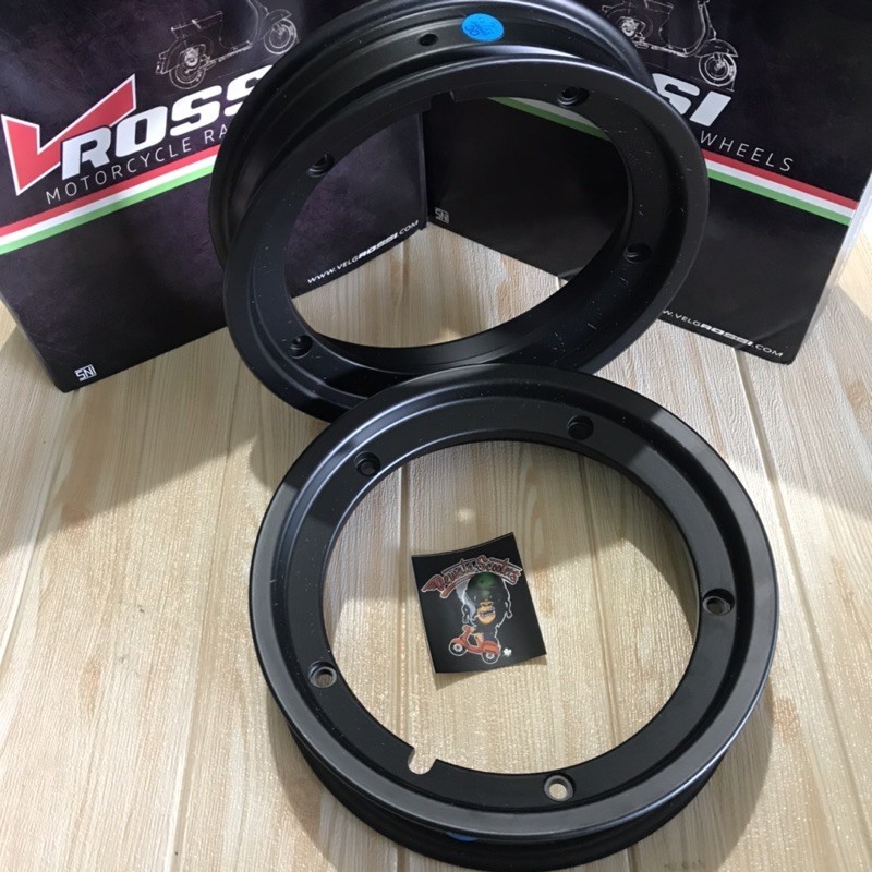 velg tubeless vrossi vespa classic hitam full black