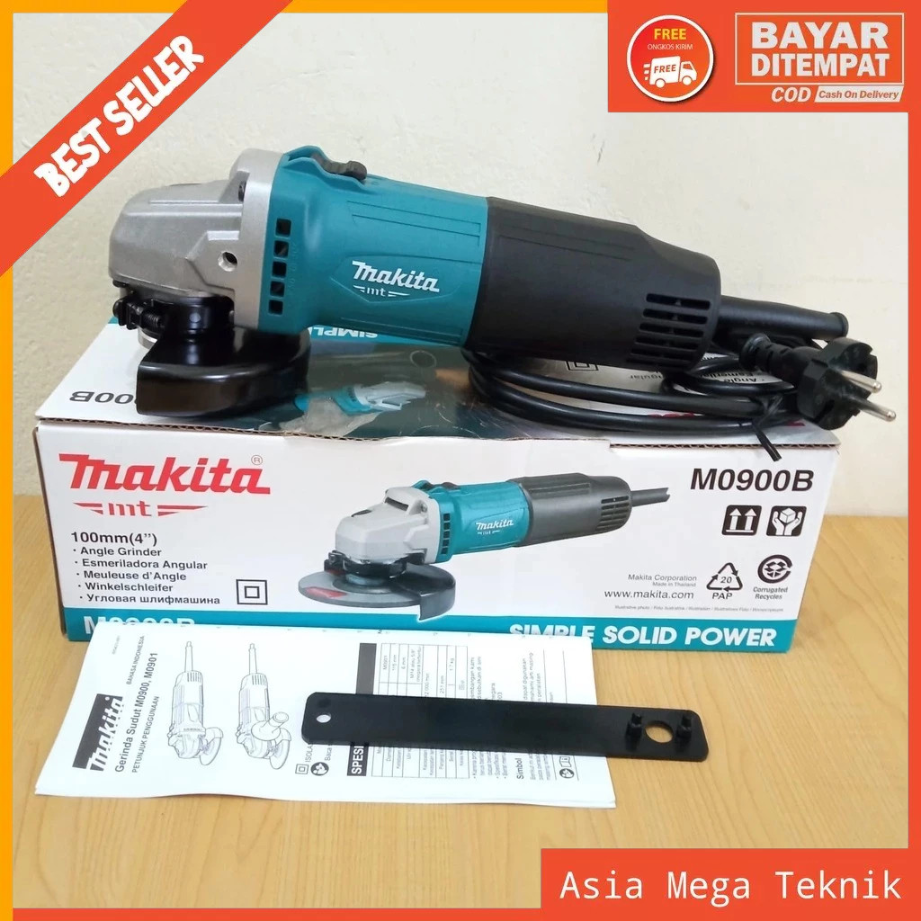 COD CEK DULU!! MAKITA MESIN GURINDA + FULL MATA KERAMIK MAKITA POLES DAN POTONG BESI MESIN GURINDA G