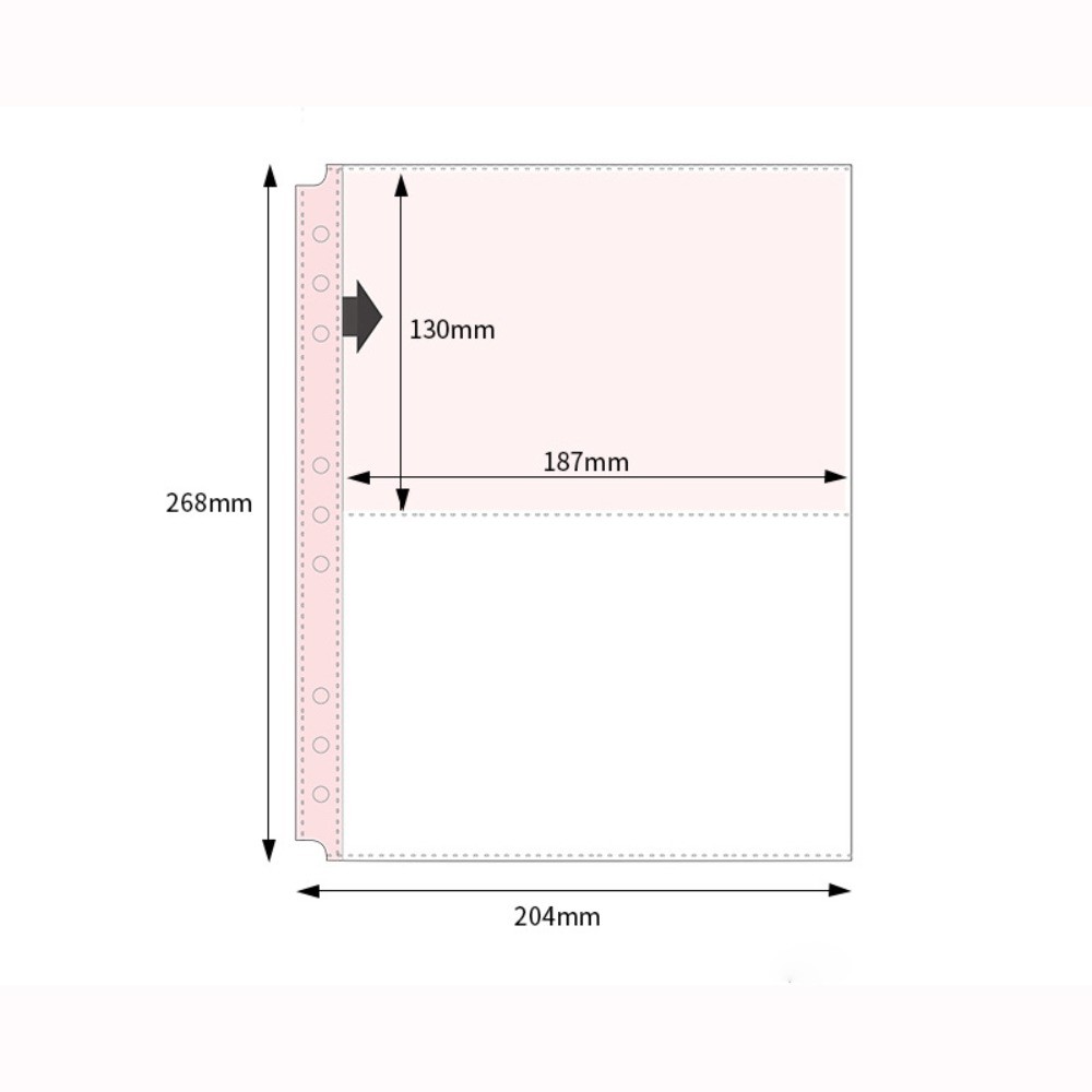 Inner Page Card Binder B5 Photocard Binder Sheets Transparent PP Acid Free Multiple Pockets Sleeve P