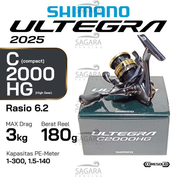 Reel Shimano Ultegra | Reel Galatama | Reel Casting | Reel Pancing Spinning - C2000HG