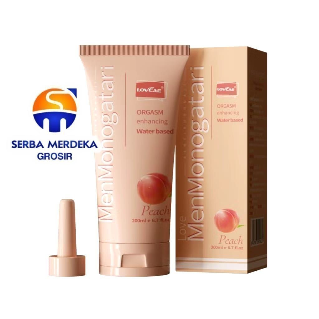 READYYY Monogatari PEACH 200ml Lubricant pelumas gel 200 ml premium pelicin waterbased peach