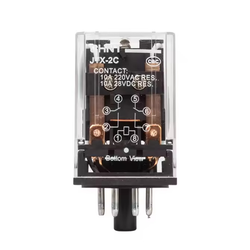 Relai elektromagnetik kecil CHINT JTX-2C JTX-3C 8-pin 11-pin AC220V AC380V DC24V DC12V relai peranta