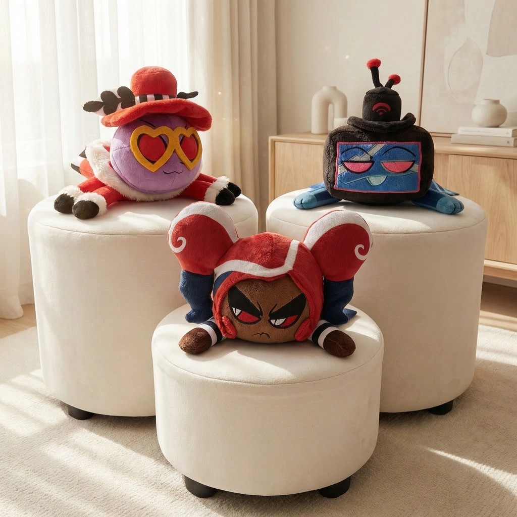 Hazbin hotel Hell Inn Boneka Mewah Badut Mainan Demon Boss Superstar Berbentuk Boneka Hazbin Hotel p