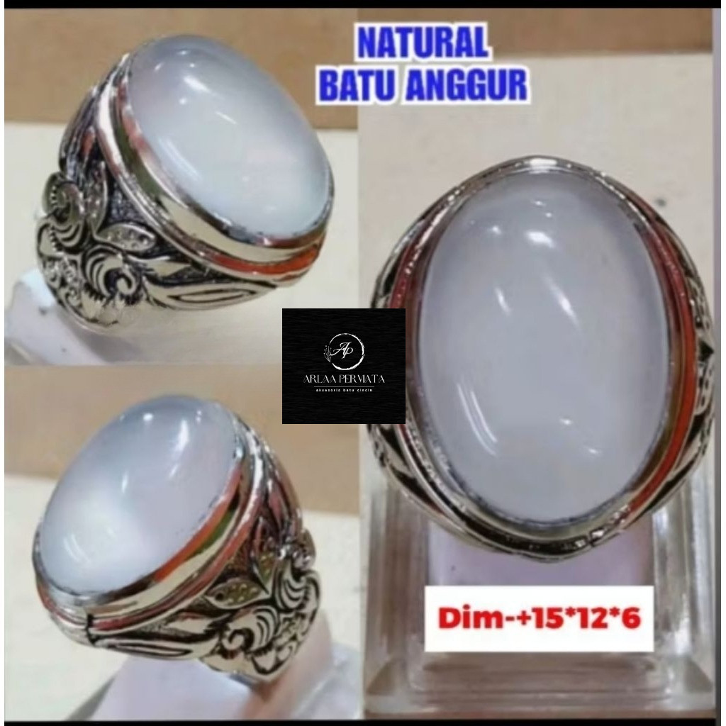 Cincin batu anggur Baturaja NATURAL