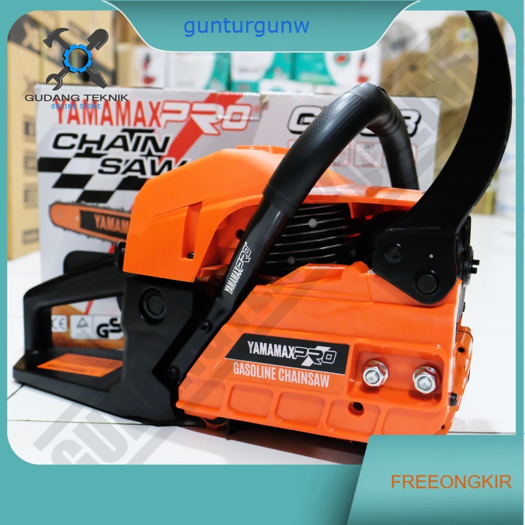 Chainsaw Yamamax Pro GX 58 22Inch / Mesin Gergaji Kayu Chainsaw Yamamax GX58 Laser Tip Dan Gigi