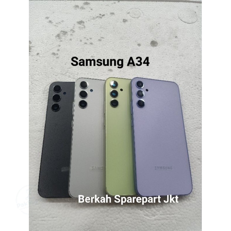 BACKDOOR + BEZEL + FRAME LCD SAMSUNG A34 ORI NEW