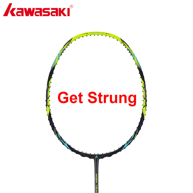 Kawasaki Badminton Racket New Professional HIGH TENSION 35LBS 100% Graphite Badminton Racquet  HIGH 