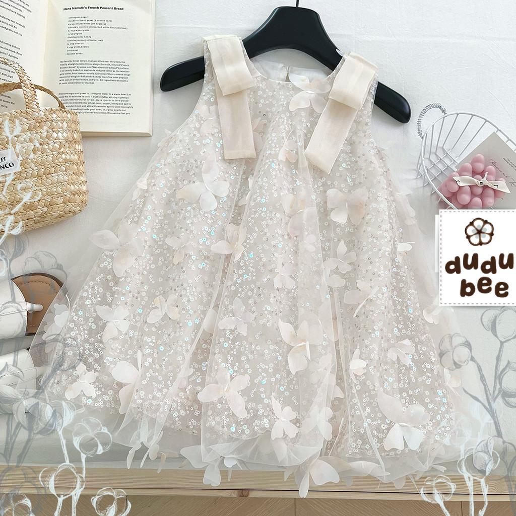 Dress MIRANDA KUPU IVORY 2-10T gaun Pesta mewah Anak Perempuan Putri DUDUBEE