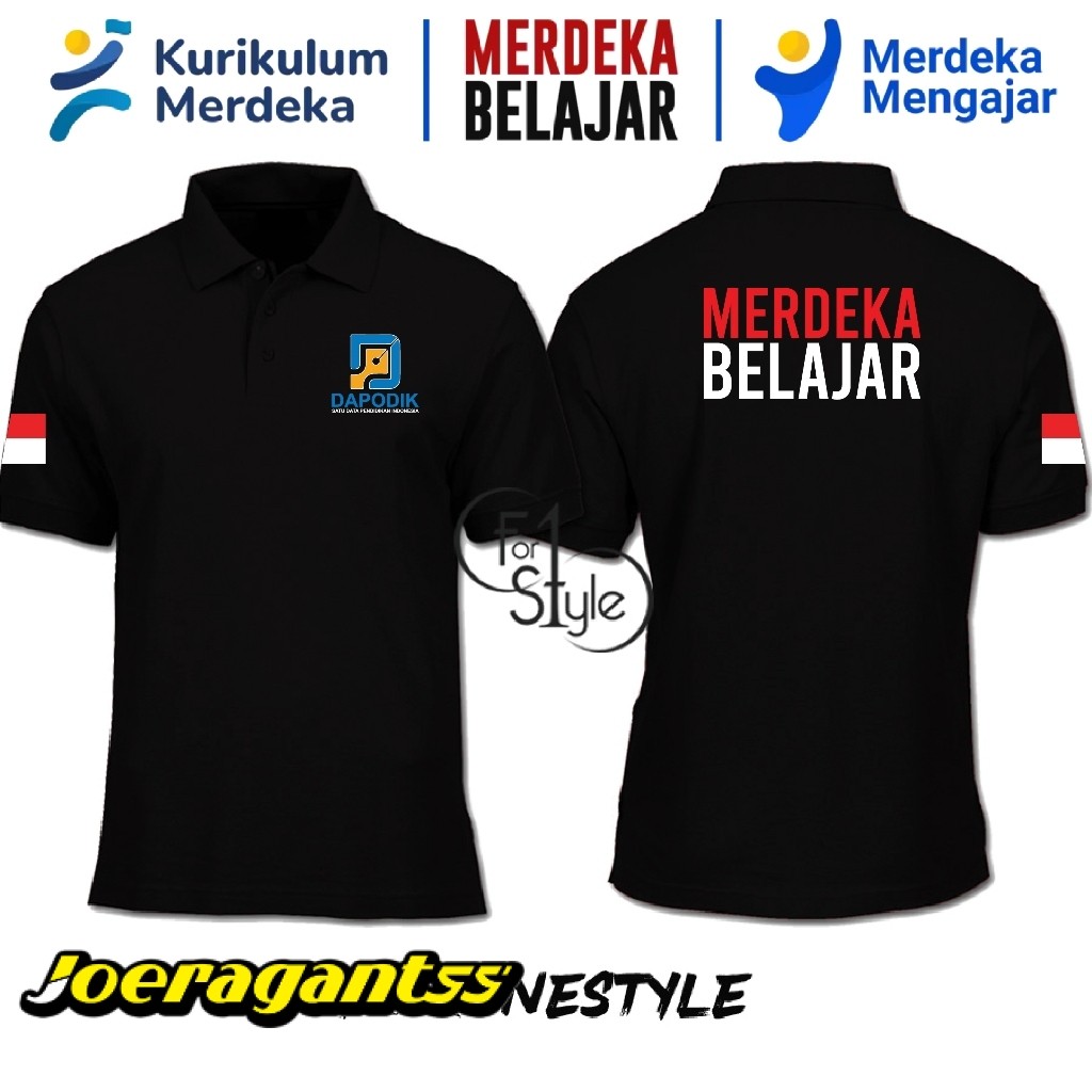 POLO SHIRT MERDEKA BELAJAR - KAOS KERAH MERDEKA BELAJAR - POLO MERDEKA BELAJAR