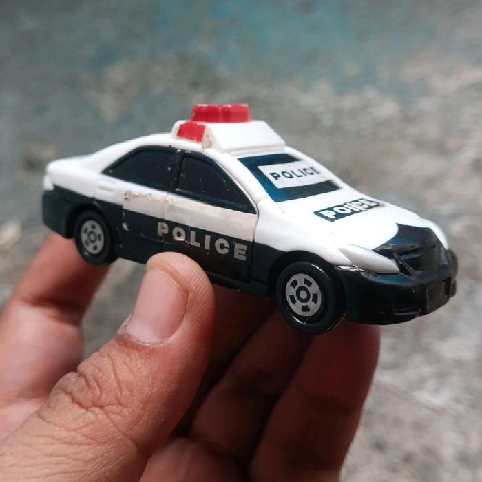 tomica plastik mcd toyota crown police tomica jdm tomica loose diecast loose