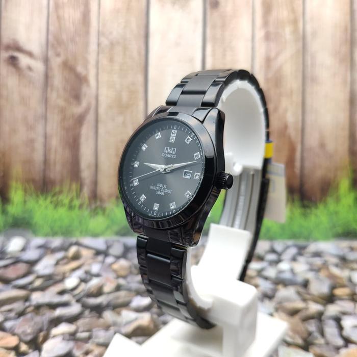 Q&Q QQ QnQ Jam Tangan Wanita Rantai Hitam QZ13J402Y ginal