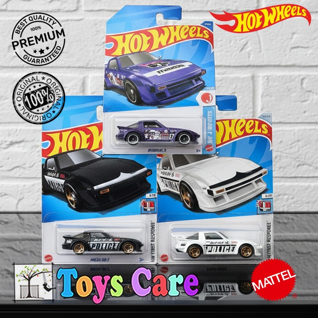 Hot Wheels Mazda RX-7 Police 2022 2024 2026 First Response JDM