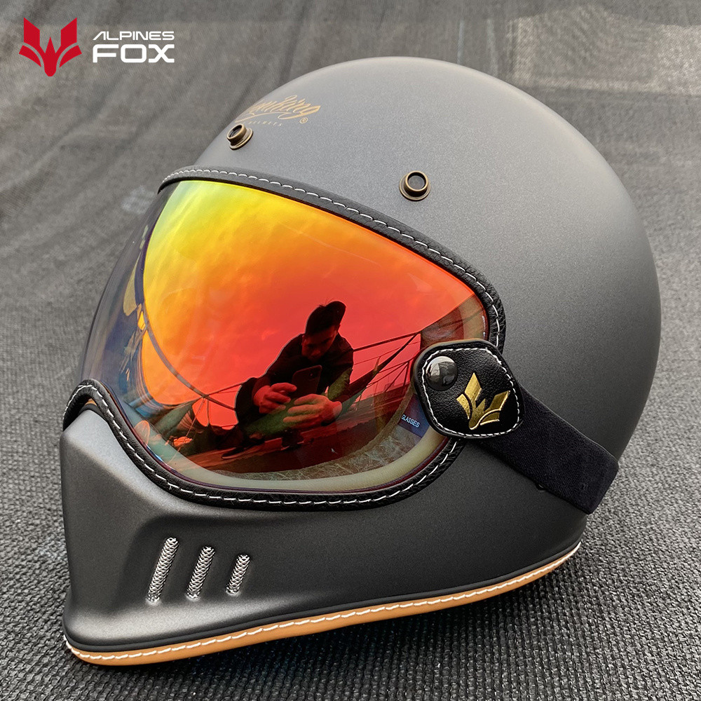 Retro Motorbike Helmet Visor Lens Motorcycle Goggles Windshield Fit For SHOEI EX-ZERO/RYMIC R980/IRO