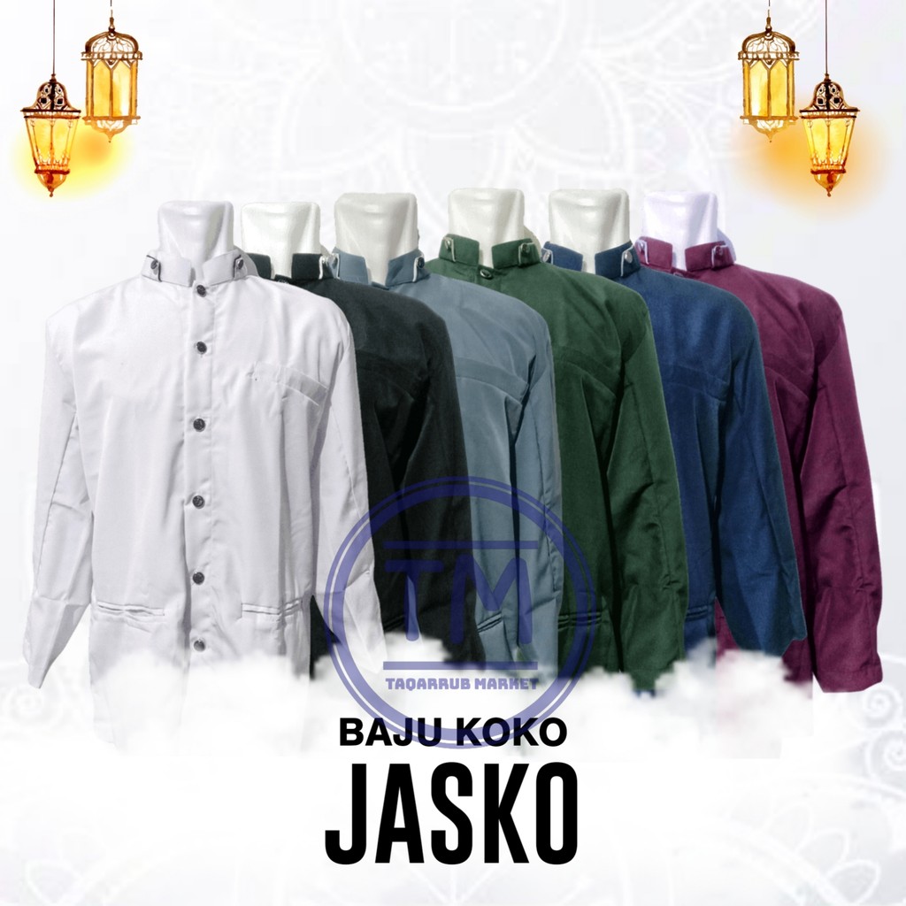 Diskon BAJU KOKO JASKO ALIRA COLLECTION BAJU KOKO DEWASA KEMEJA POLOS DEWASA LENGAN PANJANG BAJU KOK