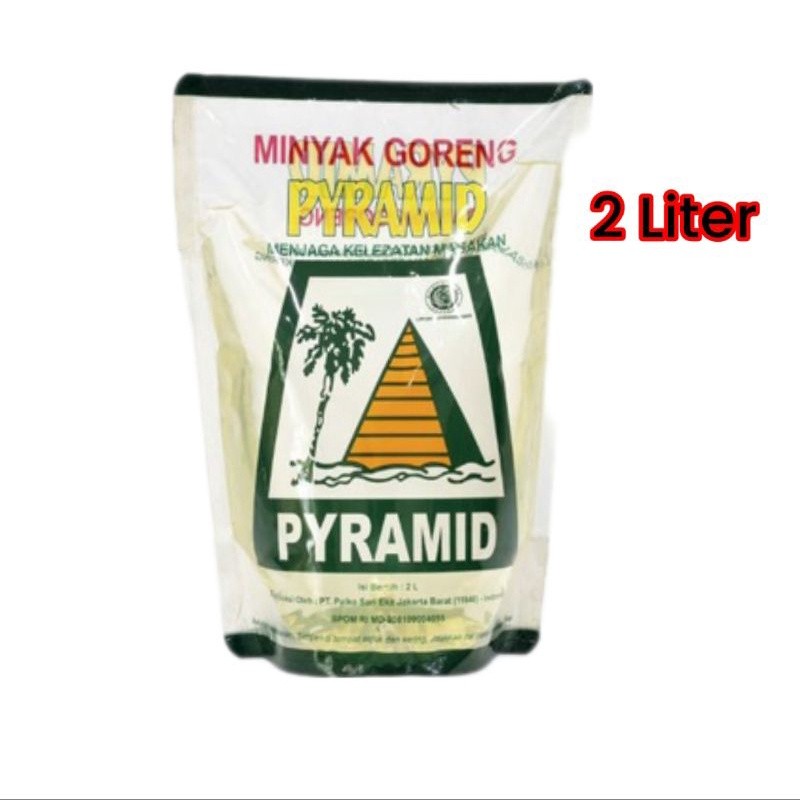 (NOFLIANSAH) Pyramid Minyak Goreng Kelapa 2 Liter coconut cooking oil