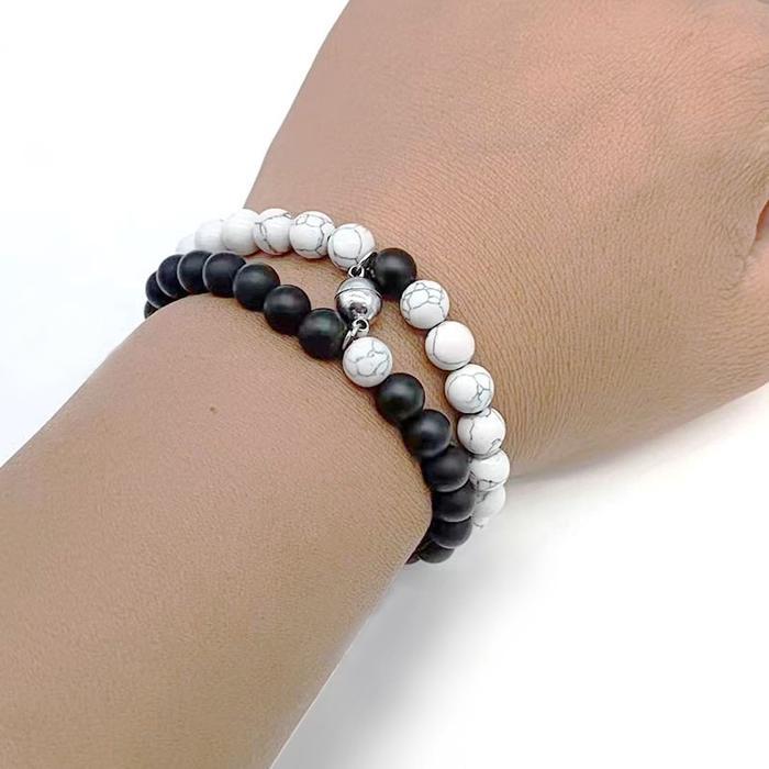 2 Pcs/set Pasang Gelang Couple Magnet Gelang Tali Couple Attract