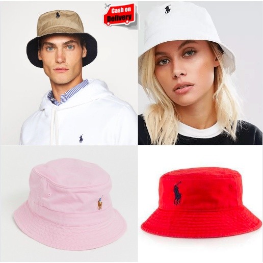 READY Bucket Hat / Topi Bucket Polo Ralph Lauren Unisex Remaja Hingga Dewasa