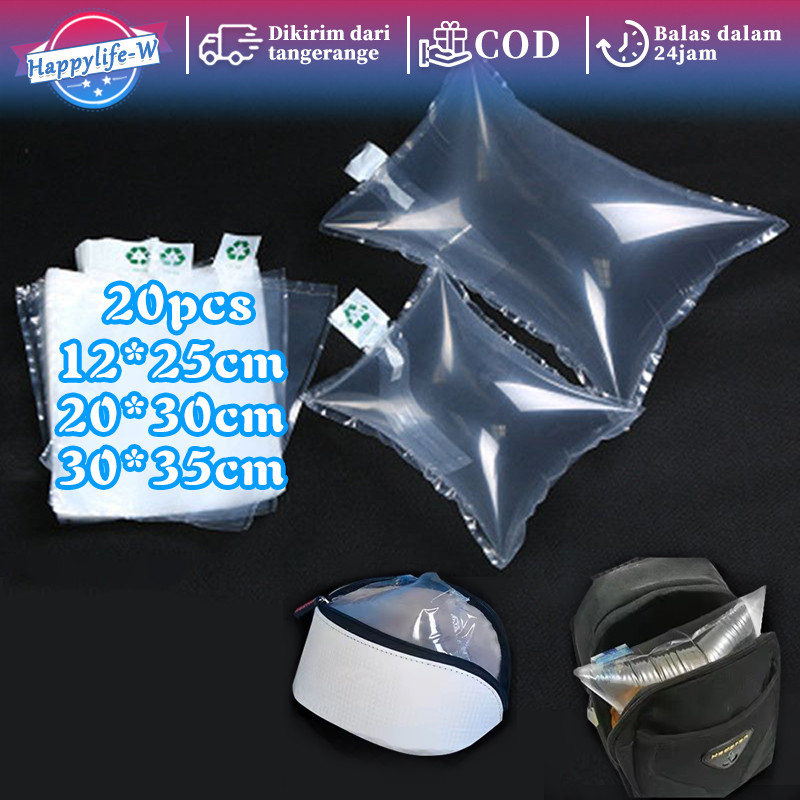 Inflatable Buffer Bag 20pcs Air Chusion Pillow Bubble 30x35cm Air Bubble Wrap Bag Air Cushion Pillow
