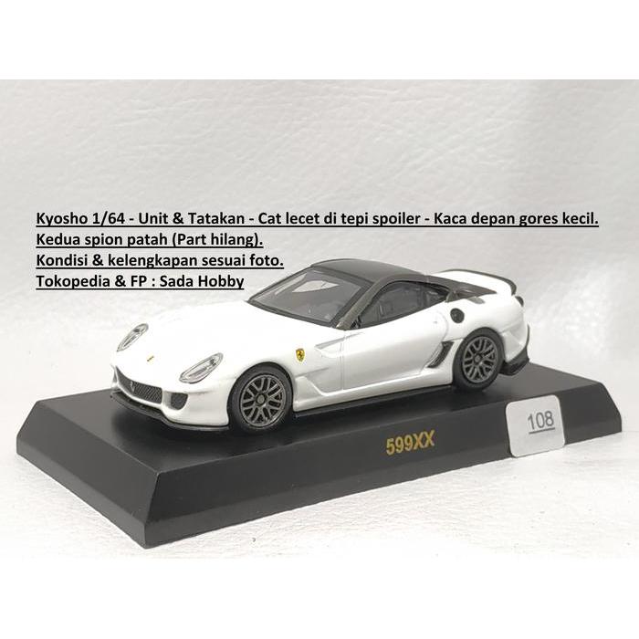 Kyosho 1/64 Ferrari 599XX Putih No Box JUNK SBAtoys