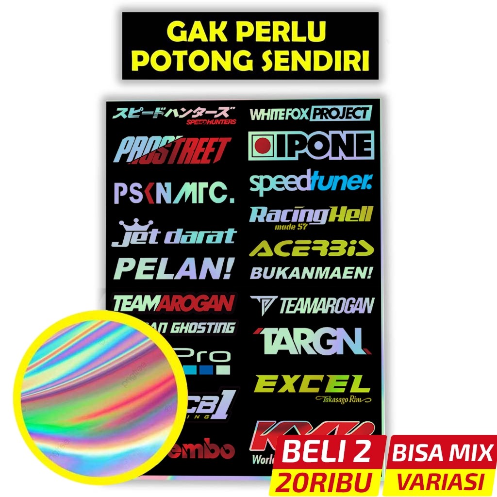 Stiker Hologram, Stiker Hologram Motor, Stiker Motor Hologram, Setiker Hologram, Holo Pack